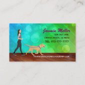 Visitekaartjes voor de behandeling van huisdieren (Achterkant)