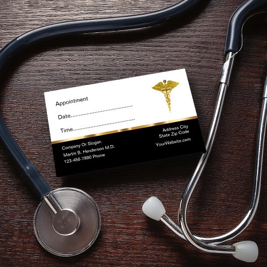 Visitekaartjes voor de benoeming van Classy Medica Afsprakenkaartje