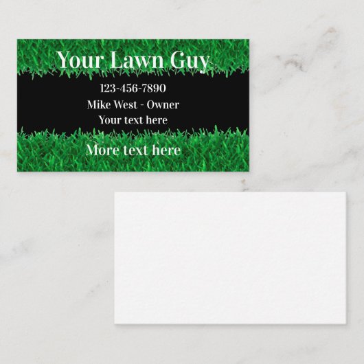 Visitekaartjes voor de beste budgetservice (Voorkant / Achterkant)