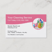Visitekaartjes voor de beste moderne reinigingsser (Voorkant)