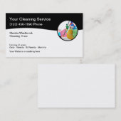 Visitekaartjes voor de beste reinigingsservice (Voorkant / Achterkant)