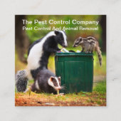 Visitekaartjes voor de bestrijding van plagen en d (Voorkant)