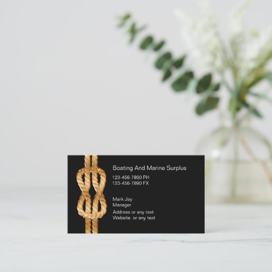 Visitekaartjes voor de bevoorrading van de zee (Staand voorkant)