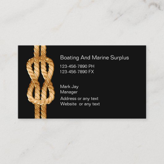 Visitekaartjes voor de bevoorrading van de zee (Voorkant)