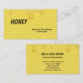 Visitekaartjes voor de bijenteelt of de bijenhoude (Voorkant / Achterkant)