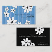 Visitekaartjes voor de bloemenwinkel (Voorkant / Achterkant)