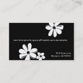 Visitekaartjes voor de bloemenwinkel (Achterkant)