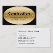 Visitekaartjes voor de bouw (Voorkant / Achterkant)