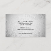 Visitekaartjes voor de bouw (Achterkant)