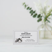 Visitekaartjes voor de bouw (Staand voorkant)