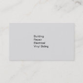 Visitekaartjes voor de bouw (Achterkant)