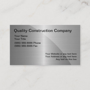 Visitekaartjes voor de bouw