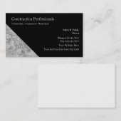 Visitekaartjes voor de bouw (Voorkant / Achterkant)