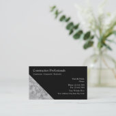 Visitekaartjes voor de bouw (Staand voorkant)