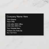 Visitekaartjes voor de bouw (Achterkant)