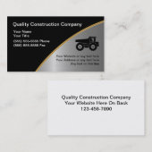 Visitekaartjes voor de bouw (Voorkant / Achterkant)