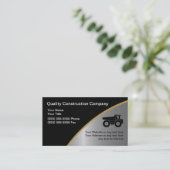 Visitekaartjes voor de bouw (Staand voorkant)