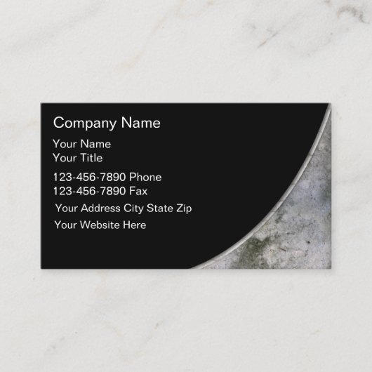 Visitekaartjes voor de bouw (Voorkant)