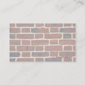 Visitekaartjes voor de bouw (Achterkant)