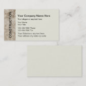 Visitekaartjes voor de bouw (Voorkant / Achterkant)