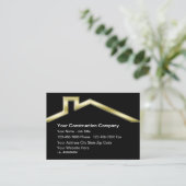 Visitekaartjes voor de bouw (Staand voorkant)