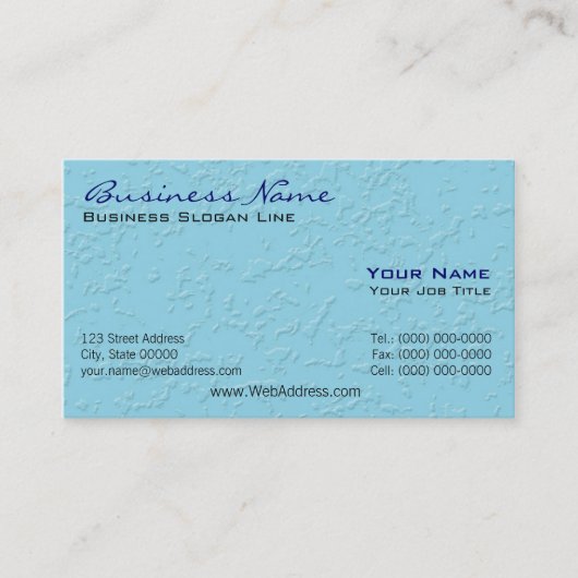 Visitekaartjes voor de bouw (Voorkant)