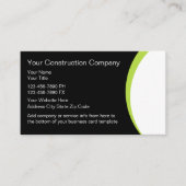 Visitekaartjes voor de bouw (Voorkant)