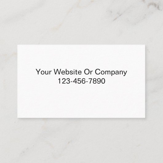 Visitekaartjes voor de bouw (Achterkant)