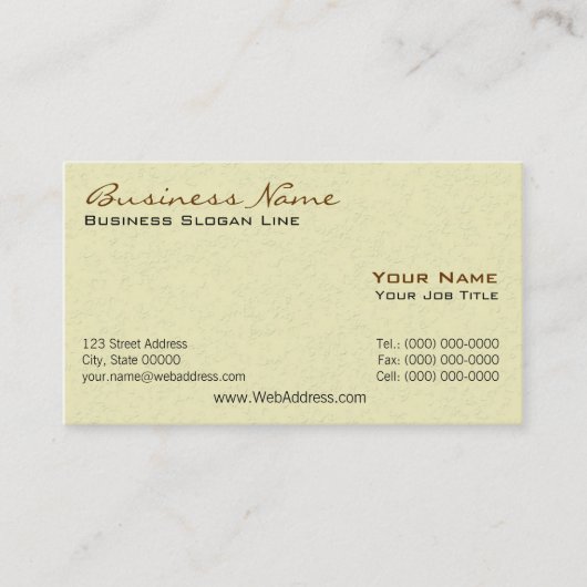 Visitekaartjes voor de bouw (Voorkant)