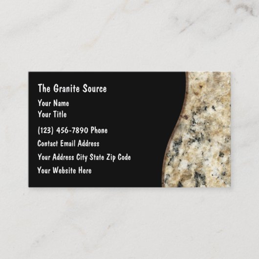 Visitekaartjes voor de bouw (Voorkant)