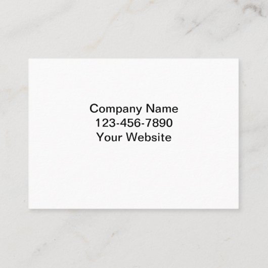 Visitekaartjes voor de bouw (Achterkant)