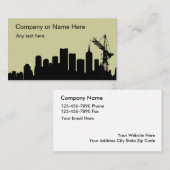 Visitekaartjes voor de bouw (Voorkant / Achterkant)