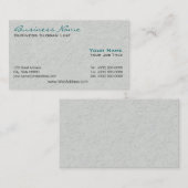 Visitekaartjes voor de bouw (Voorkant / Achterkant)