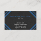 Visitekaartjes voor de bouw in donkerblauw (Achterkant)