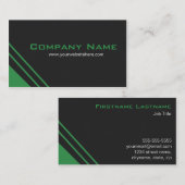 Visitekaartjes voor de bouw in het groen (Voorkant / Achterkant)