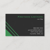 Visitekaartjes voor de bouw in het groen (Achterkant)