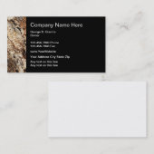 Visitekaartjes voor de bouw van graniet (Voorkant / Achterkant)