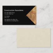 Visitekaartjes voor de bouw van graniet (Voorkant / Achterkant)