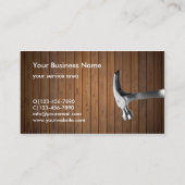 Visitekaartjes voor de bouw van handyman (Achterkant)