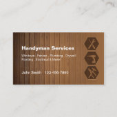 Visitekaartjes voor de bouw van handyman (Voorkant)