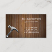 Visitekaartjes voor de bouw van handyman (Achterkant)