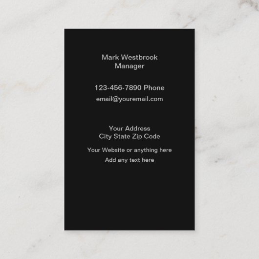 Visitekaartjes voor de bouw van kolen (Achterkant)