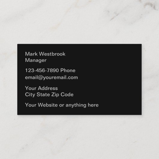 Visitekaartjes voor de bouw van kolen (Achterkant)