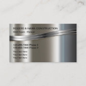 Visitekaartjes voor de bouw van metalen koel (Voorkant)