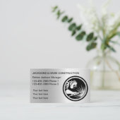 Visitekaartjes voor de bouw van metalen koel (Staand voorkant)