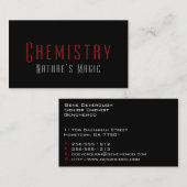 Visitekaartjes voor de chemie van apothekers (Voorkant / Achterkant)