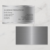 Visitekaartjes voor de constructie van aluminium (Voorkant / Achterkant)