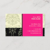 Visitekaartjes voor de donkerroos (Achterkant)