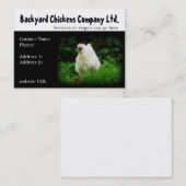 Visitekaartjes voor de levering van eieren in acht (Voorkant / Achterkant)