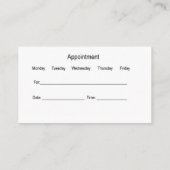 Visitekaartjes voor de Logo van tandheelkundige im (Achterkant)